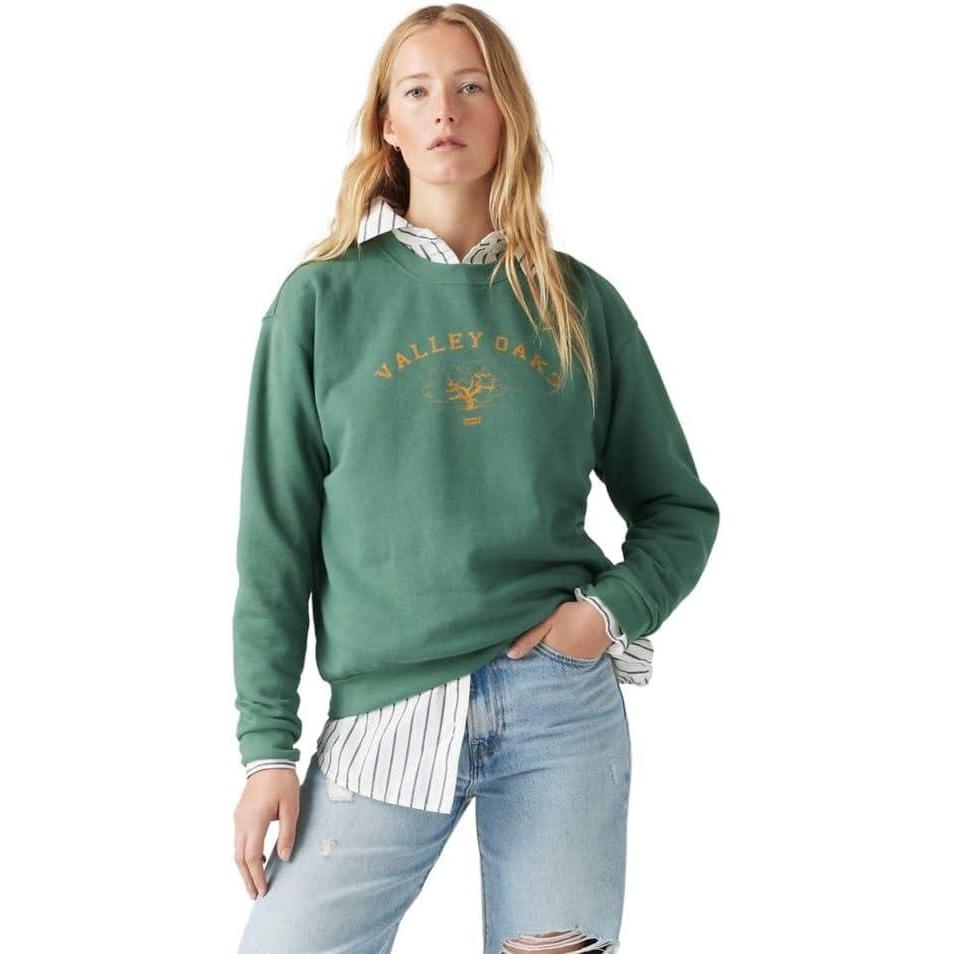 imageLevis Womens Graphic Everyday Crew Also Available in PlusNew Valley Oaks Bistro Green
