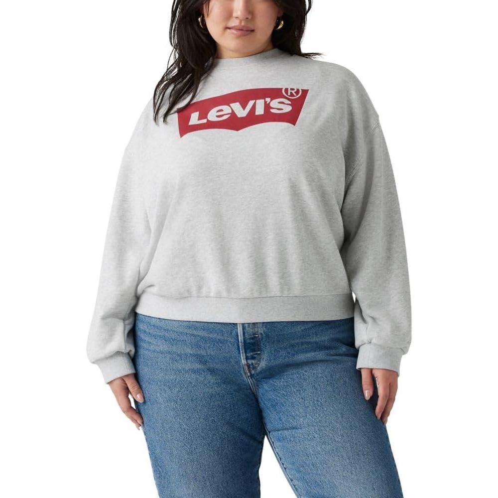 imageLevis Womens Graphic Everyday Crew Also Available in PlusStarstruck Heather Grey