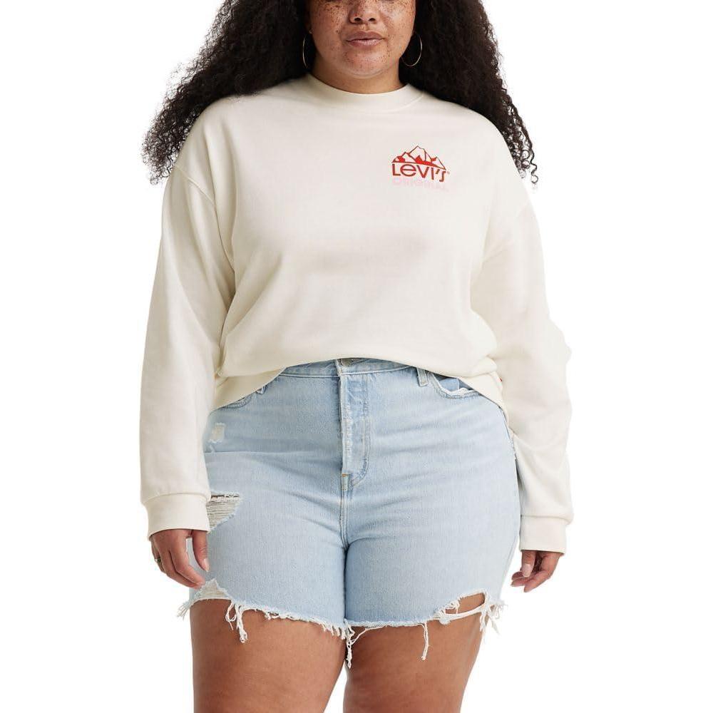 imageLevis Womens Graphic Standard Crewneck SweatshirtMountain Top Gardenia
