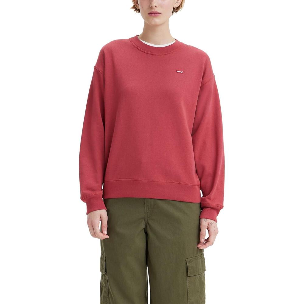 imageLevis Womens Graphic Standard Crewneck SweatshirtNew Earth Red