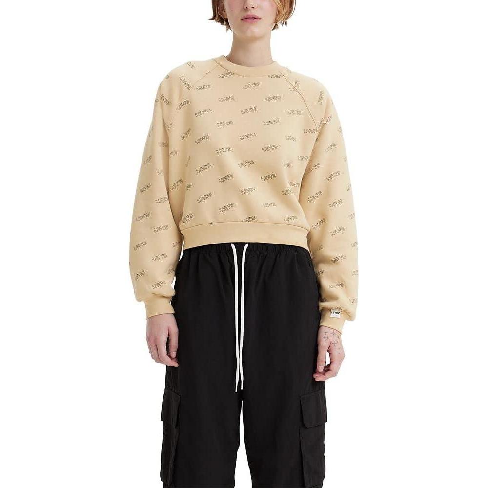 imageLevis Womens Graphic Standard Crewneck SweatshirtNew Pebble Pattern