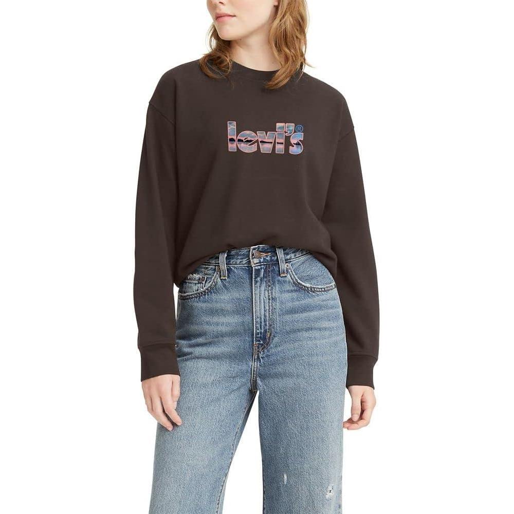 imageLevis Womens Graphic Standard Crewneck SweatshirtPeaceful Lake Fill Carafe