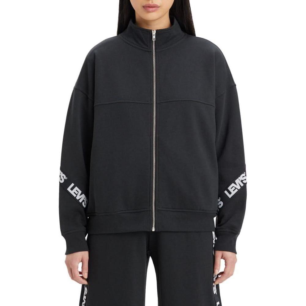 imageLevis Womens Graphic Taped Flex ZipupSport Logo Taping Caviar