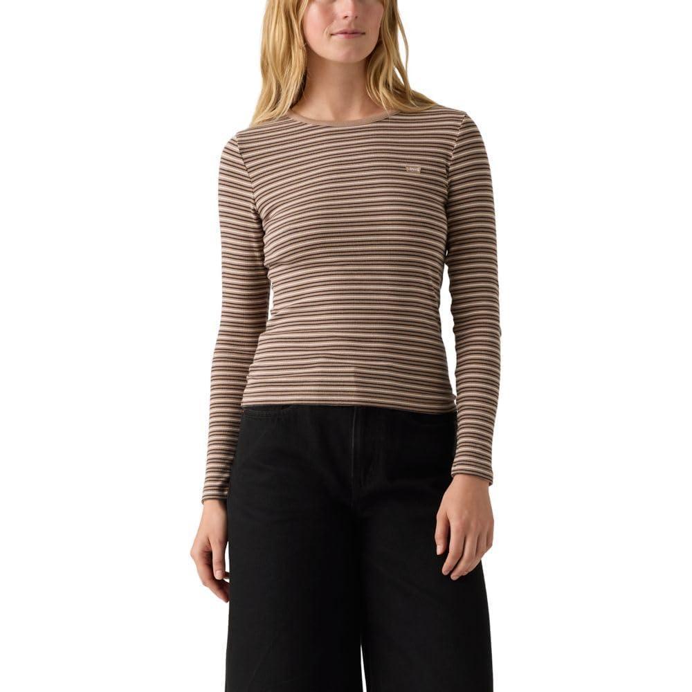 imageLevis Womens Hayes LongSleeve Tee Also Available in PlusClara Stripe Amphora