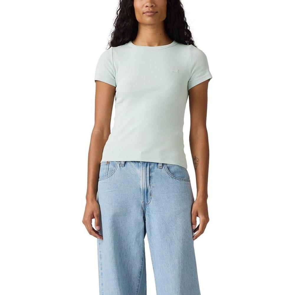 imageLevis Womens Hayes ShortSleeve TShirt Also Available in PlusNew Pale Blue