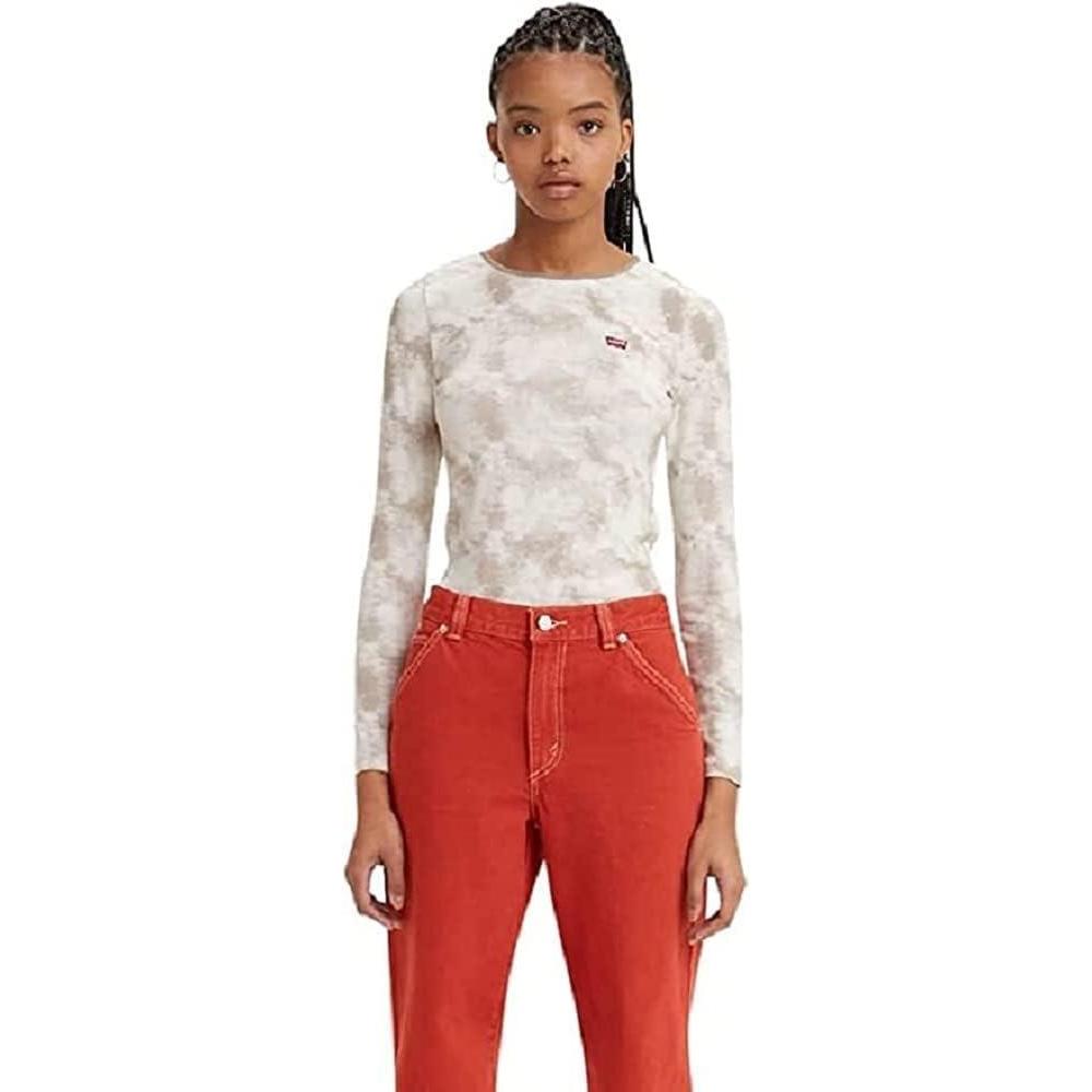 imageLevis Womens Honey Long Sleeve Shirt Standard and PlusMoody Tie Dye Light Mink