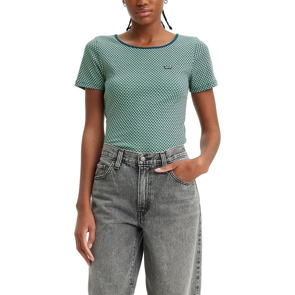 imageLevis Womens Honey Short Sleeve ShirtNova Geo Crown Blue