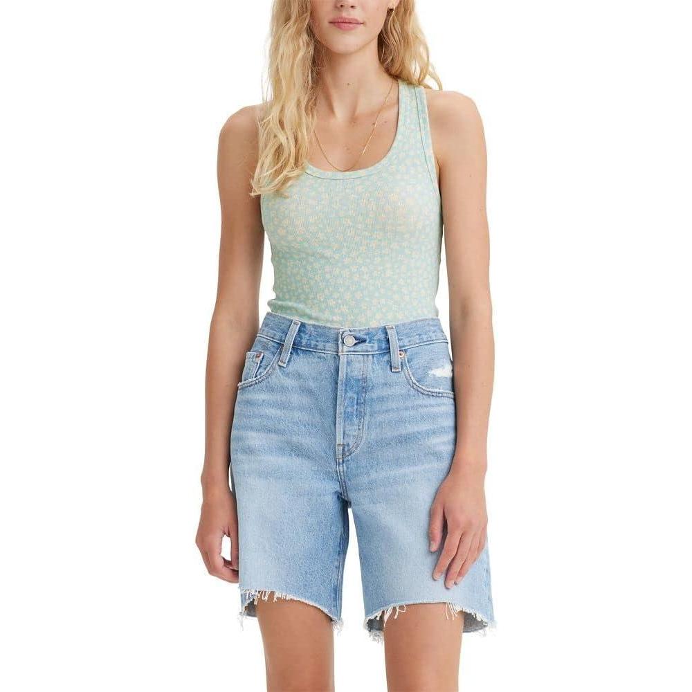 imageLevis Womens Honey Tank Top Also Available in PlusNew Sabine Floral Porcelain Blue Print