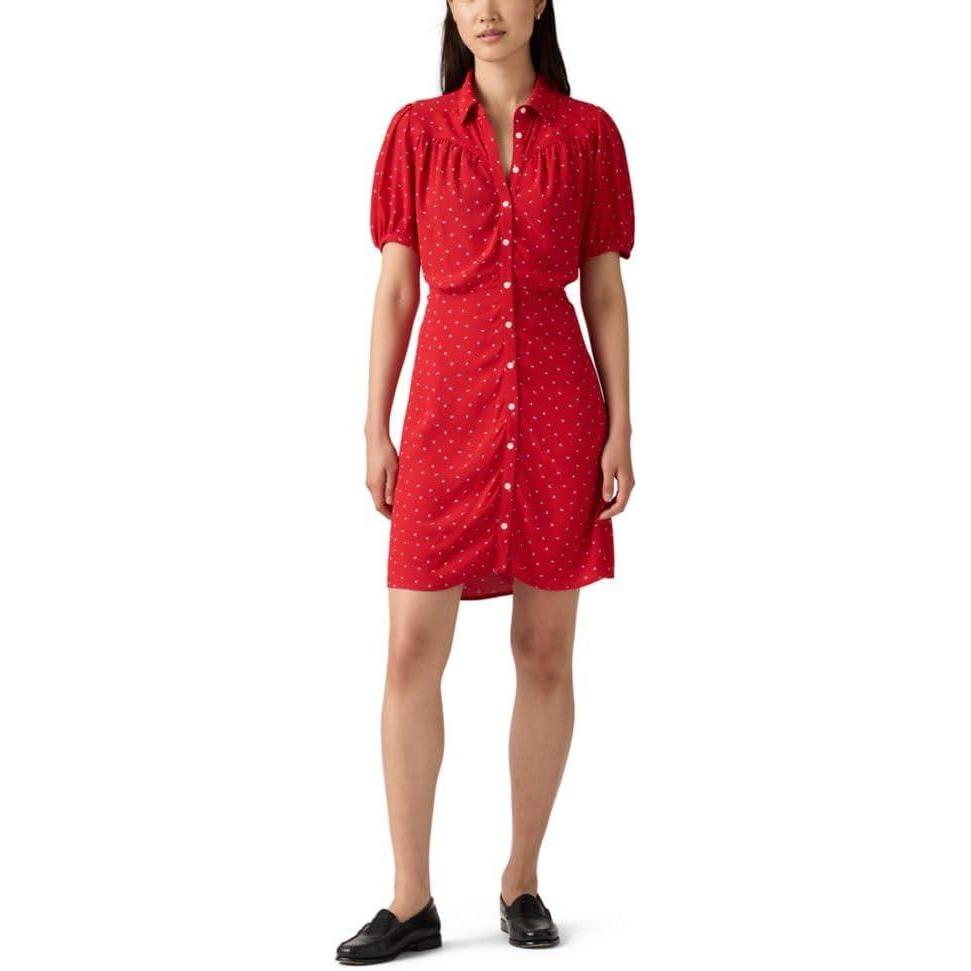 imageLevis Womens Lea Mini DressCara Ditsy Floral True Red