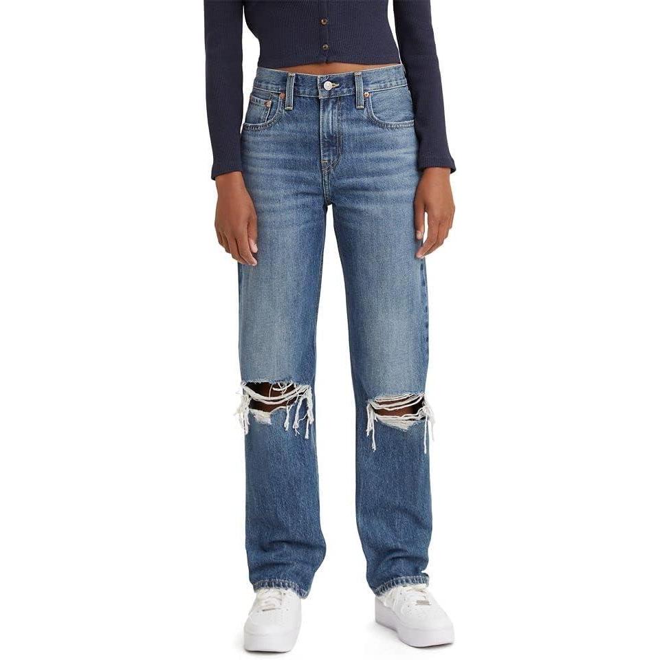 imageLevis Womens Low Pro JeansBreathe Out  Medium Indigo