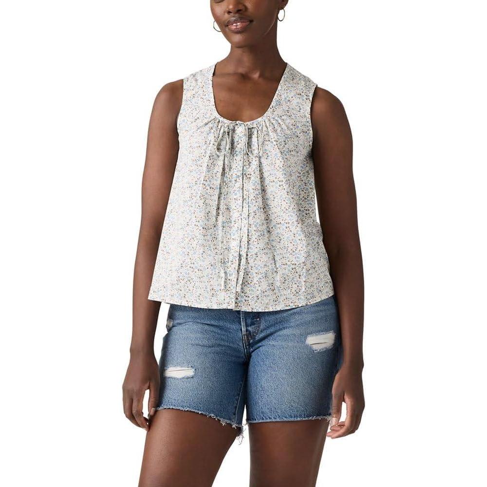 imageLevis Womens Luella BlouseNew Babitz Ditsy Glacier Lake