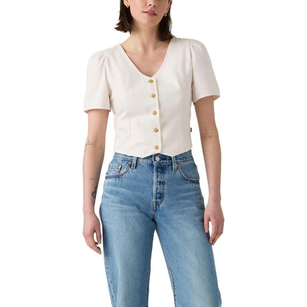 imageLevis Womens Moxie Denim Blouse Also Available in PlusAnother Flurry
