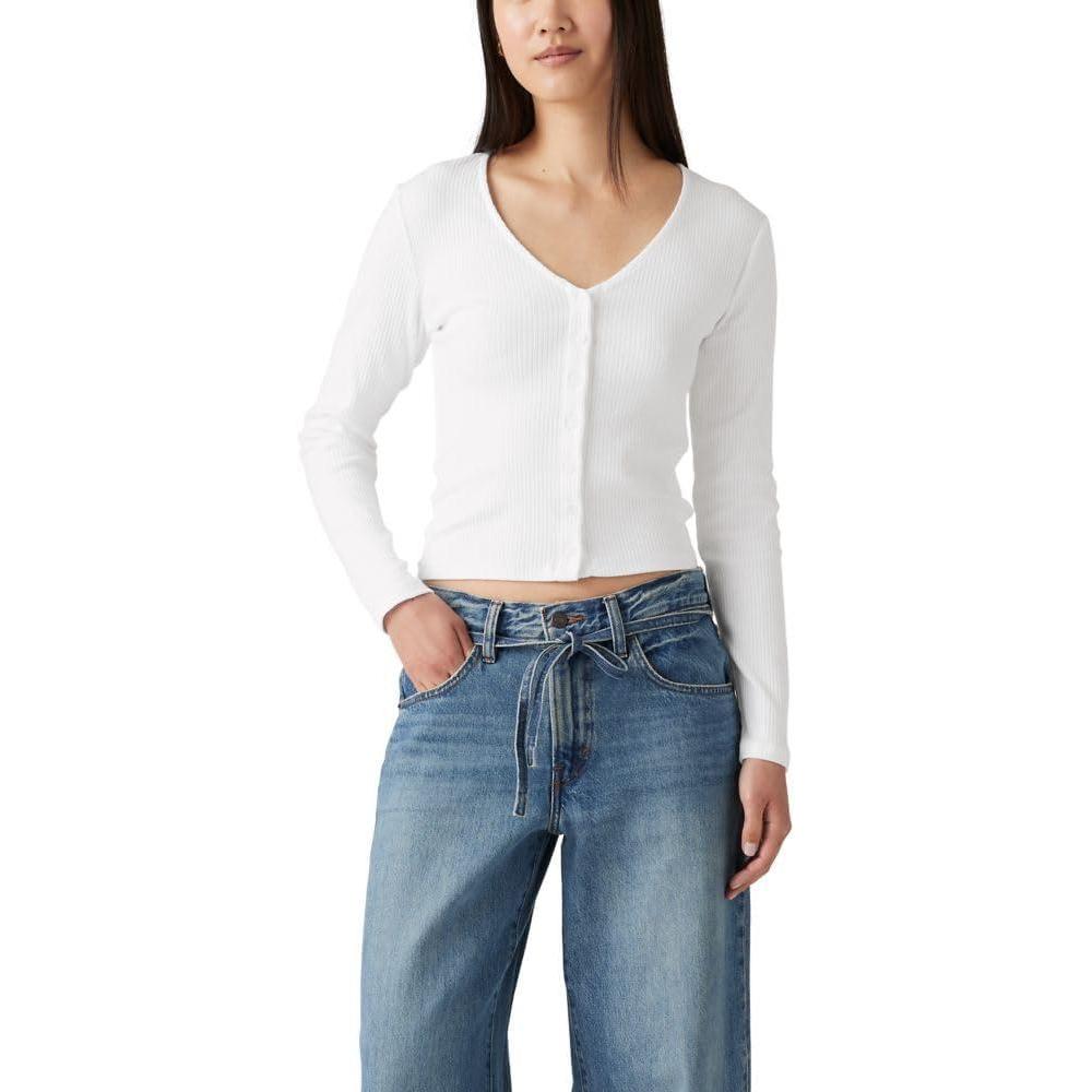 imageLevis Womens Muse Long Sleeve Tee ShirtNew White