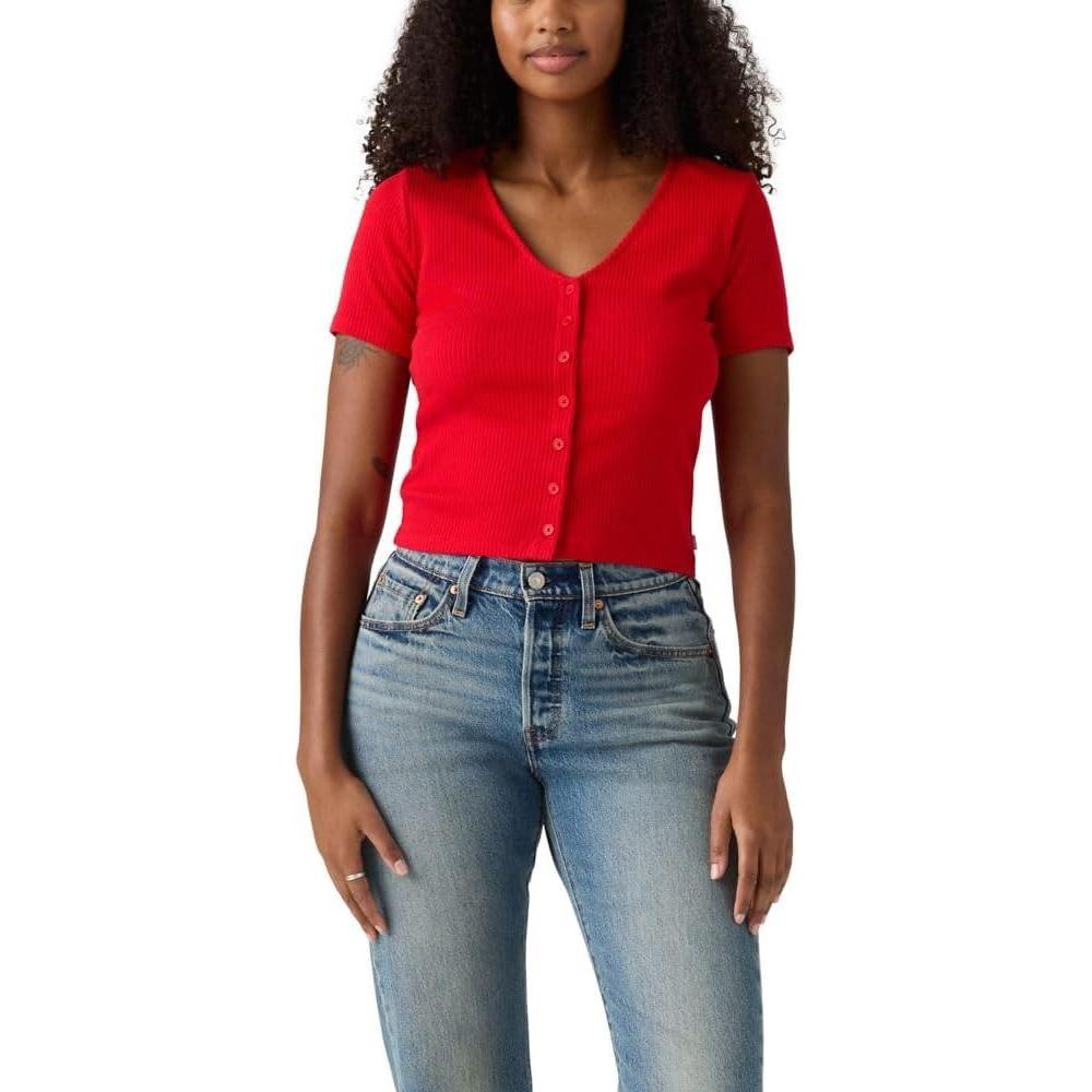 imageLevis Womens Muse Short Sleeve Tee ShirtTrue Red