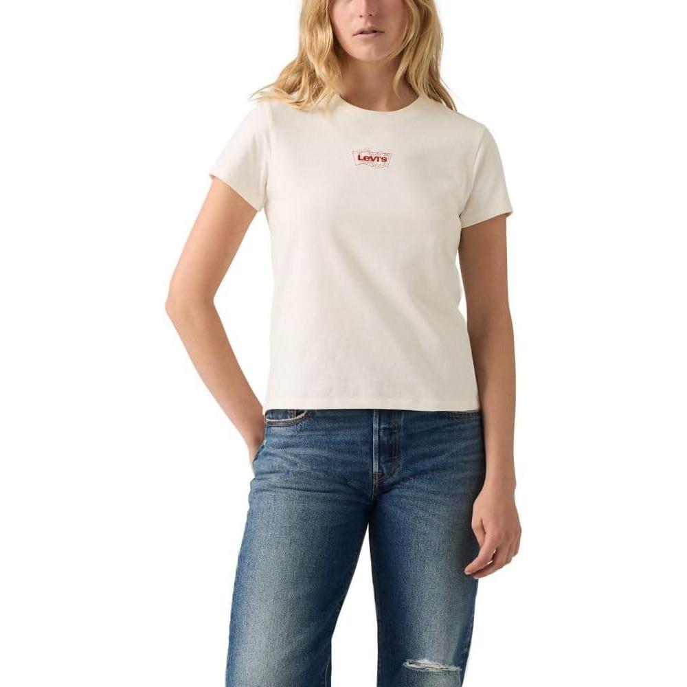 imageLevis Womens Perfect Crewneck Tee Shirt Also Available in PlusBatwing Horshoe Egret
