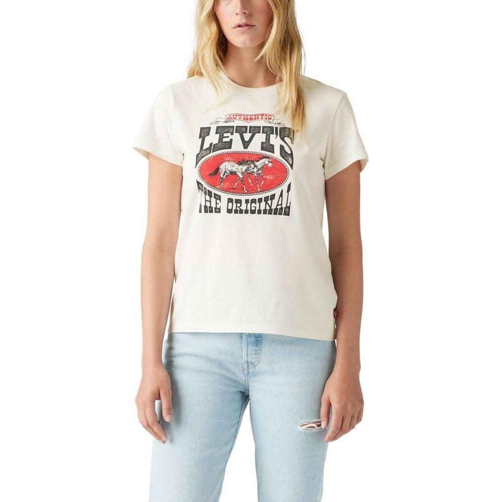 imageLevis Womens Perfect Crewneck Tee Shirt Also Available in PlusSugar Swizzle