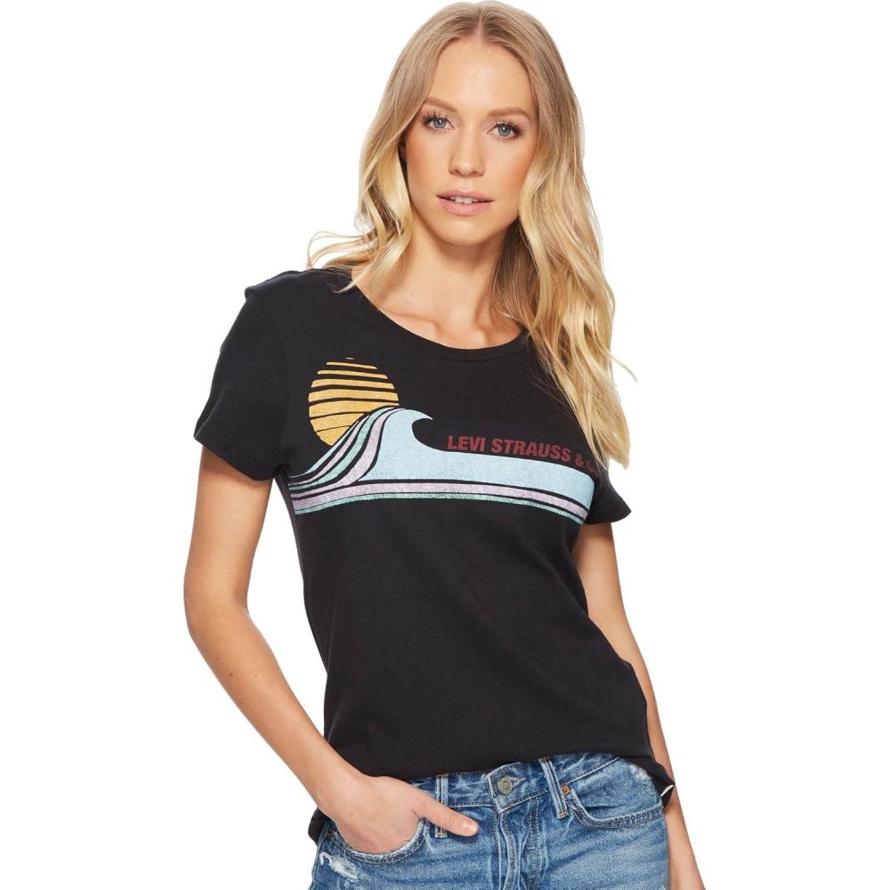 imageLevis Womens Perfect Crewneck Tee Shirt Also Available in PlusWave Caviar
