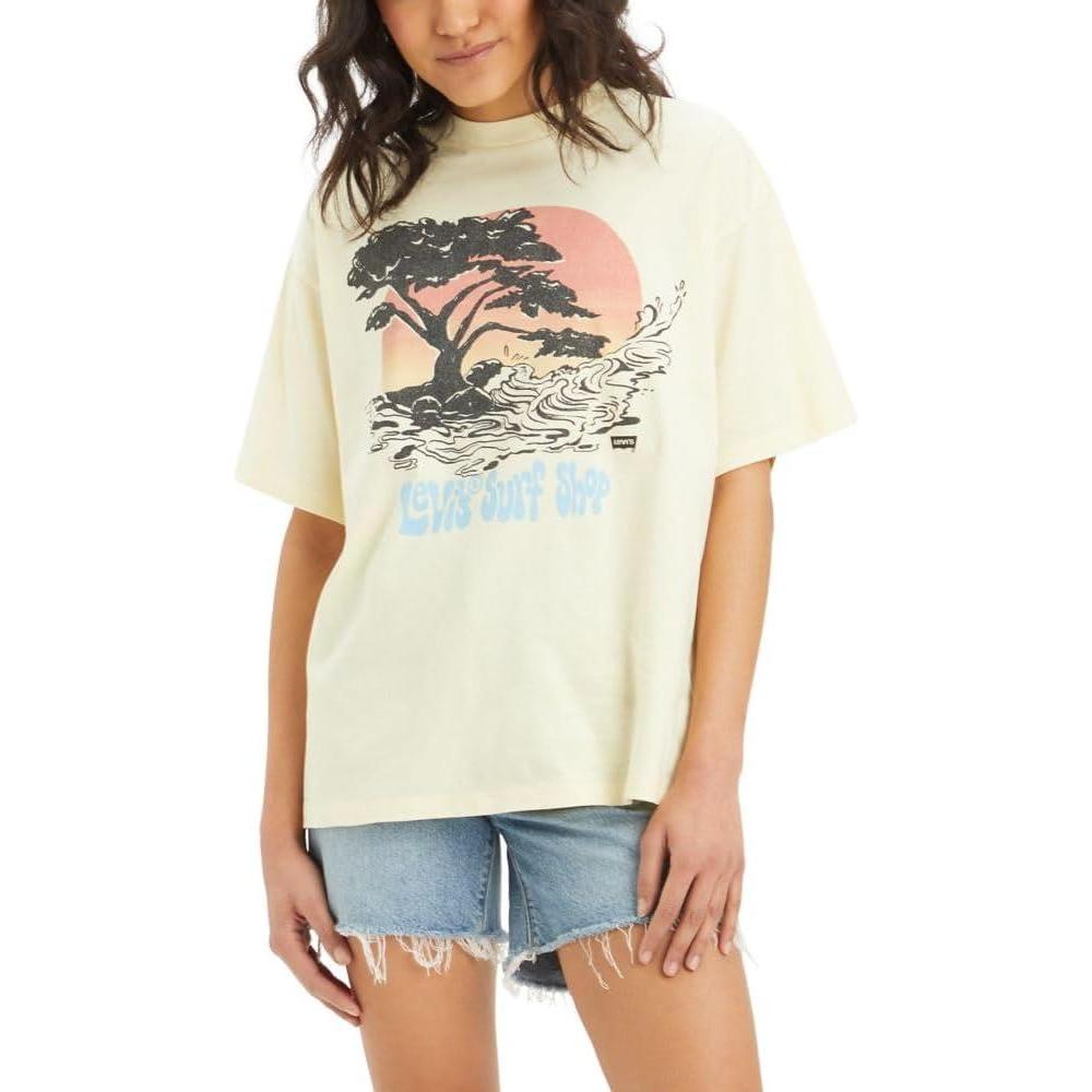 imageLevis Womens Perfect Graphic Tee ShirtLevis Surf Shop Anise Flower