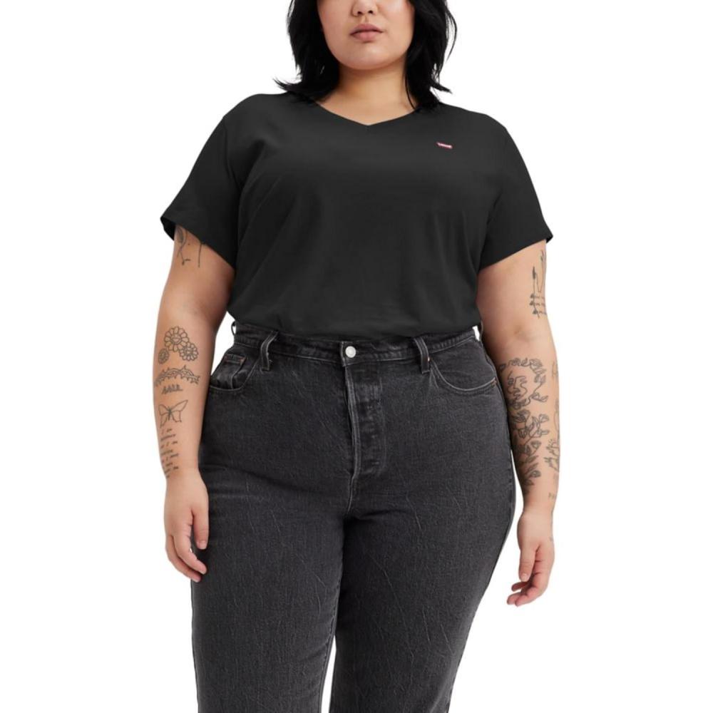 imageLevis Womens Perfect VNeck TShirtNew Caviar