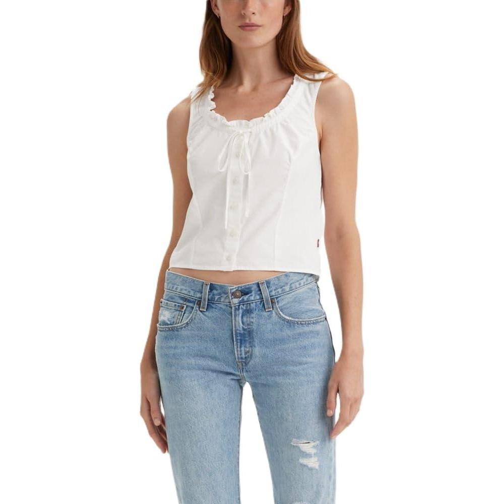 imageLevis Womens Shane Sleeveless BlouseNew Bright White
