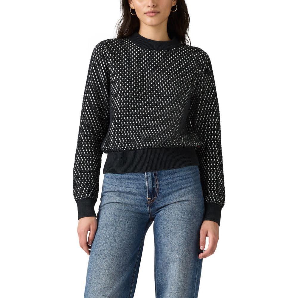 imageLevis Womens Snowflake Crew PulloverAnneli Geo Anthracite Night