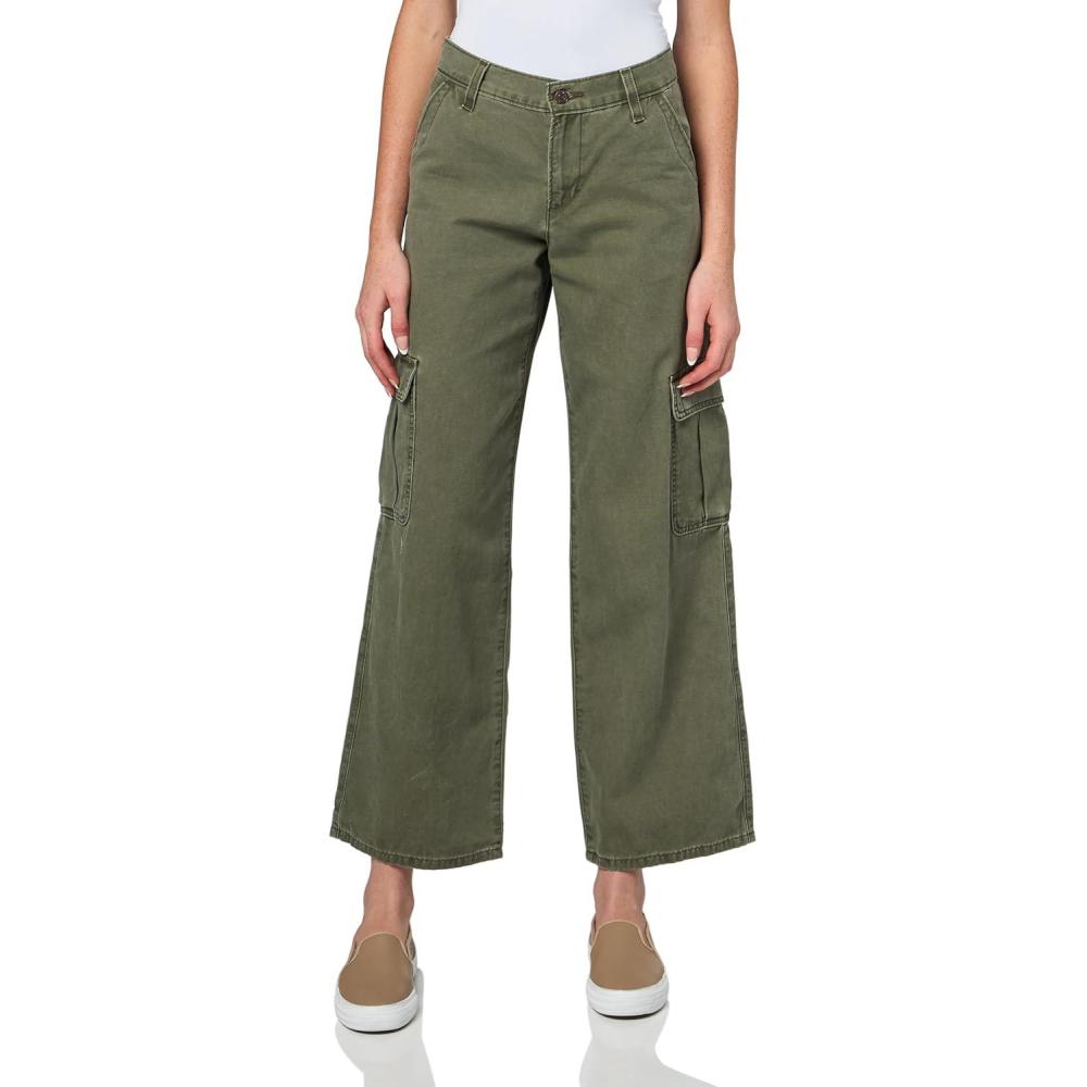 imageLevis Womens Superlow Loose Cargo PantsIvy Green Pigment