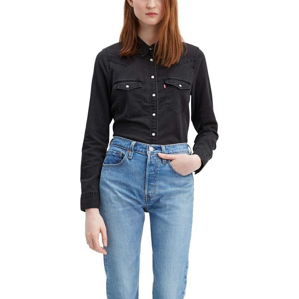 imageLevis Womens Ultimate Western Shirt Standard and PlusBlack Rose
