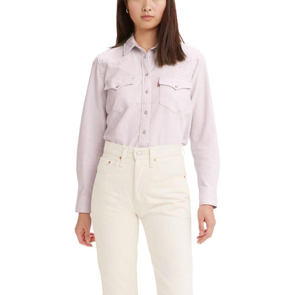 imageLevis Womens Ultimate Western Shirt Standard and PlusNew Mauve Chalk Pd