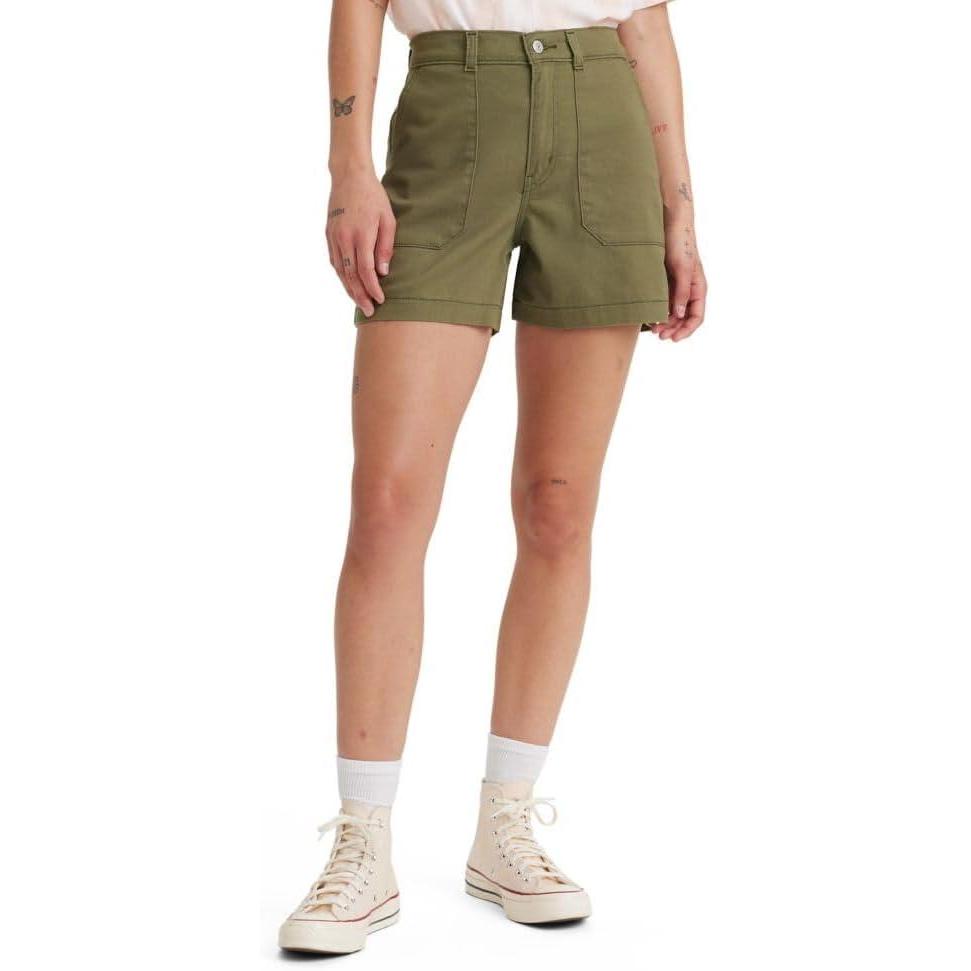 imageLevis Womens Utility ShortsNew Olive Night