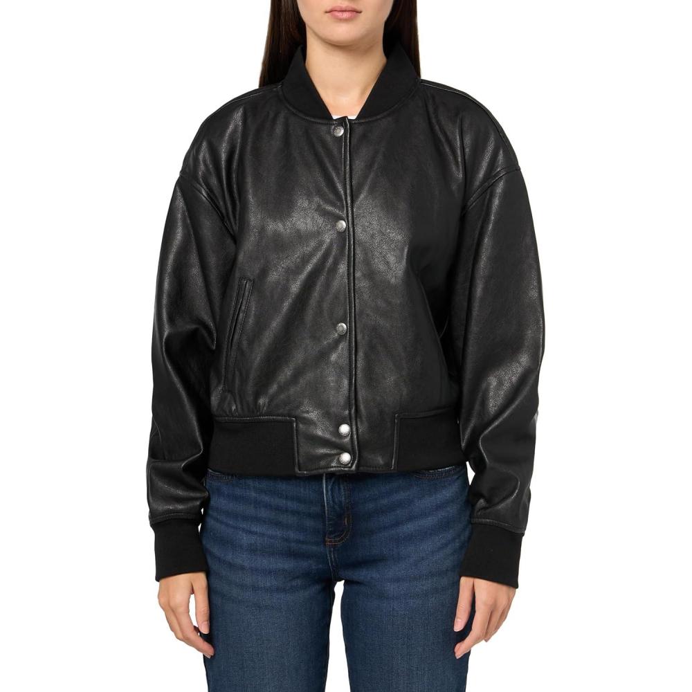 imageLevis Womens Varsity Bomber JacketBlack