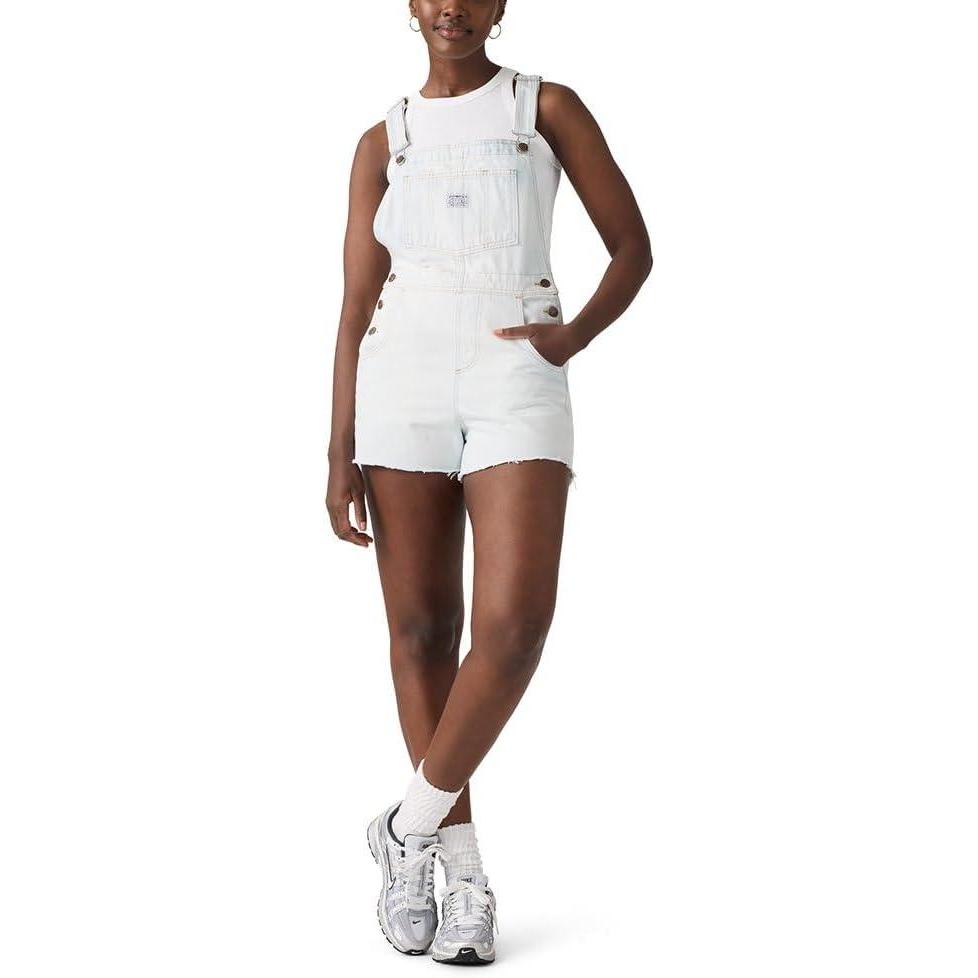 imageLevis Womens Vintage Shortalls Also Available in PlusNew Glacial Paceall Nonstretch