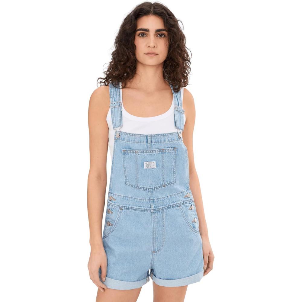 imageLevis Womens Vintage Shortalls Also Available in PlusNew I Will No Stretch