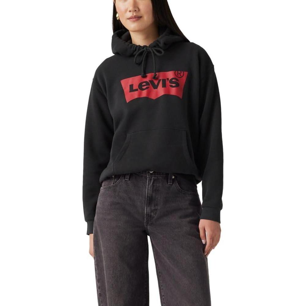 imageLevis womens Graphic Everyday HoodieNew Batwing Mineral Black