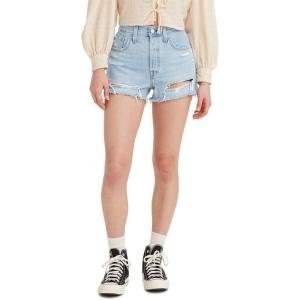 Levi’s Women’s 501 Original Shorts (Also Available in Plus)(Medium Indigo – Destructed)