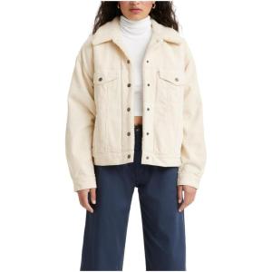 Levi’s Women’s 90s Sherpa Trucker Jacket (Standard and Plus)(Almond Milk)