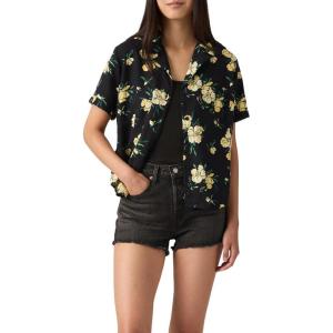 Levi’s Women’s Bennie Camp Shirt (Also Available in Plus)((New) Floral Rattan)