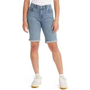 Levi’s Women’s Bermuda Shorts(Lapis Ring – Medium Indigo)