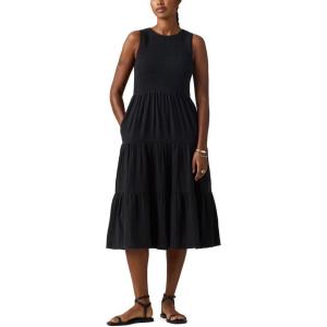 Levi’s Women’s Cely Smocked Dress((New) Chill Lagoon (Non-stretch))