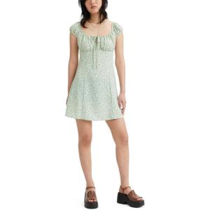 Levi’s Women’s Clementine Cap Sleeve Dress(Riley Floral Granite Green)