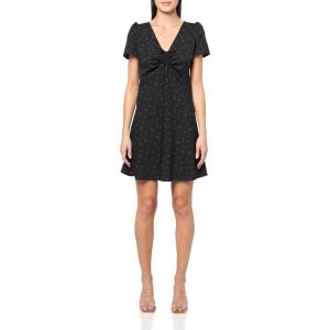 Levi’s Women’s Delaney Short Sleeve Mini Dress (Also Available in Plus)(Virgo Ditsy Caviar)