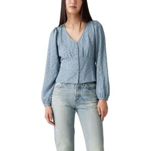 Levi’s Women’s Dolores Long Sleeve Blouse((New) Queen B Floral Arona)