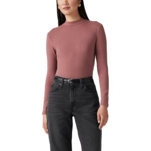 Levi’s Womens Effortless Long Sleeve Tee Shirt((New) Plum Perfect)