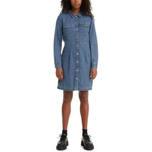 Levi’s Women’s Ellie Denim Dress (Also Available in Plus)(Mid Marble)