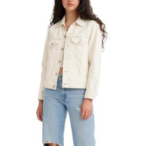 Levi’s Women’s Ex-Boyfriend Trucker Jacket (Also Available in Plus)(White Rinse)