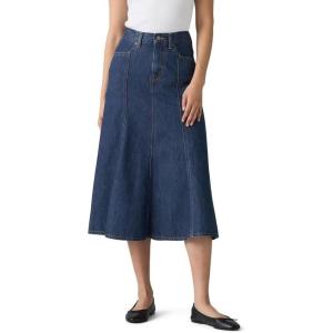 Levi’s Women’s Fit and Flare Skirt(Ninth Life Stonewash (Non Stretch))
