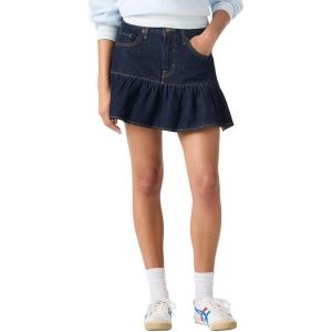 Levi’s Women’s Flounce Mini Skirt((New) Reign of the Rinse (Non-stretch))