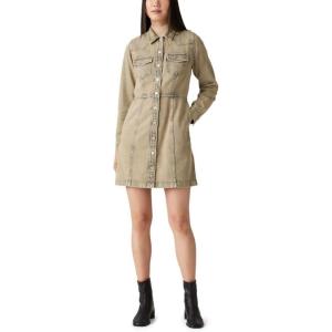 Levi’s Womens Flynn Western Core Dress (Also Available in Plus)(Coastal Khaki)