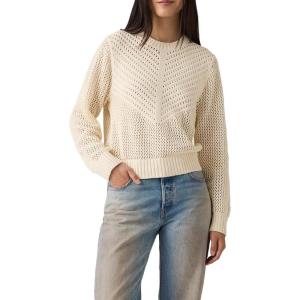 Levi’s Women’s Gaelle Long-Sleeve Crochet Pullover((New) Pristine)
