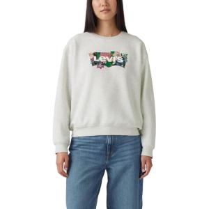 Levi’s Women’s Graphic Everyday Crew (Also Available in Plus)(Flower Fill Orbit Grey)