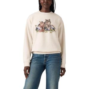 Levi’s Women’s Graphic Everyday Crew (Also Available in Plus)(Pretty Wolves)